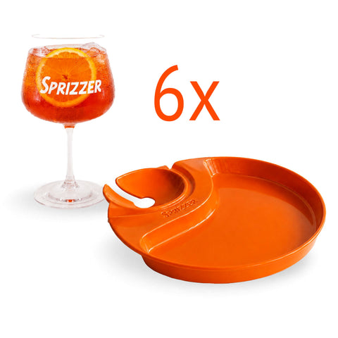 Kit fête : 6 assiettes avec 6 verres