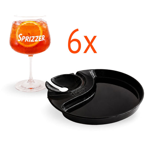 Kit fête : 6 assiettes avec 6 verres
