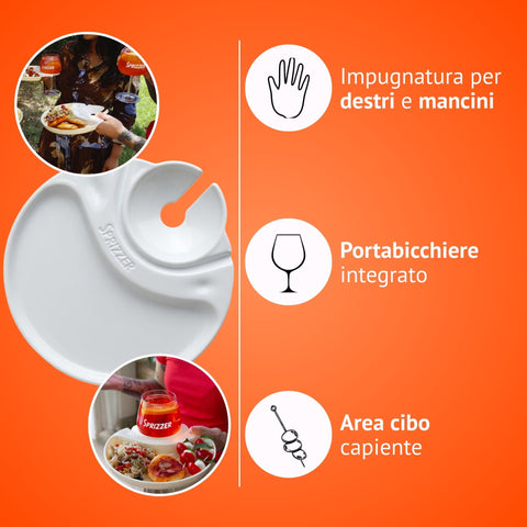Les assiettes porte-verre 2-en-1